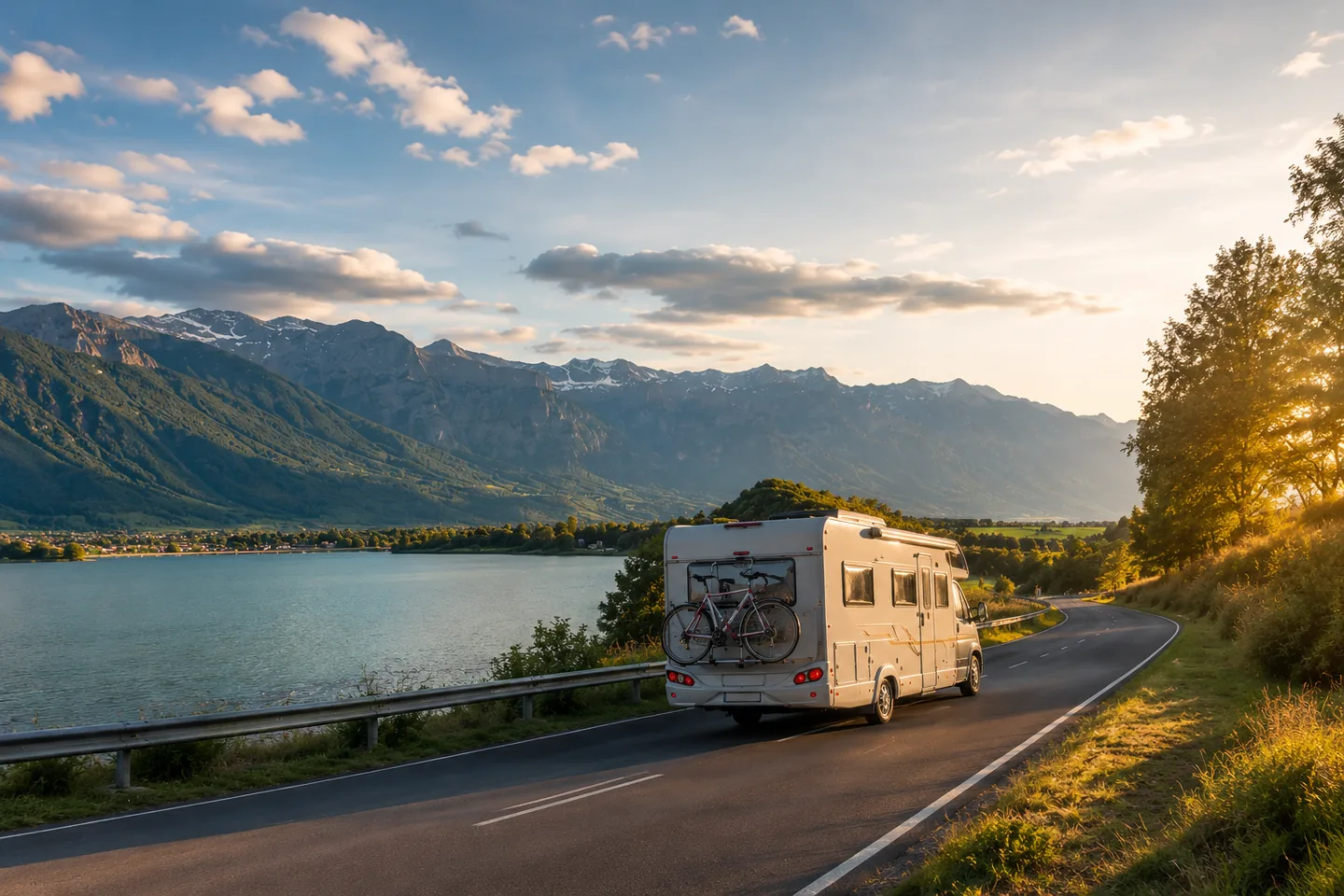 Motorhome on road