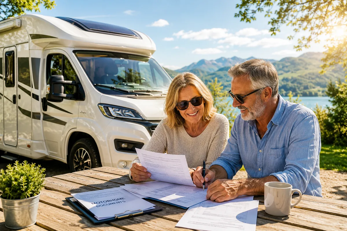 Motorhome on road